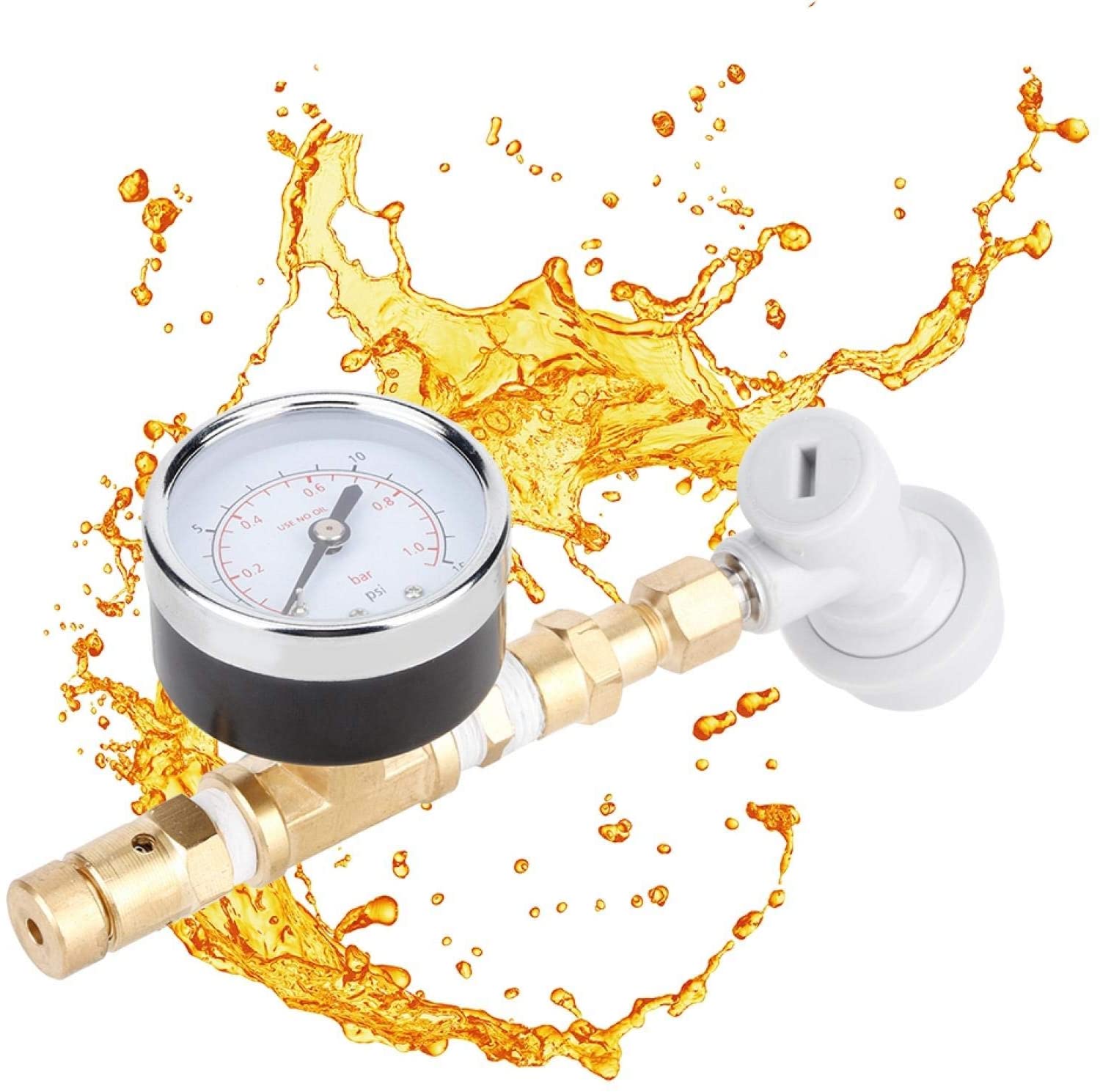 (image for) Pressure Gauge w/Adjustable Pressure Release Valve