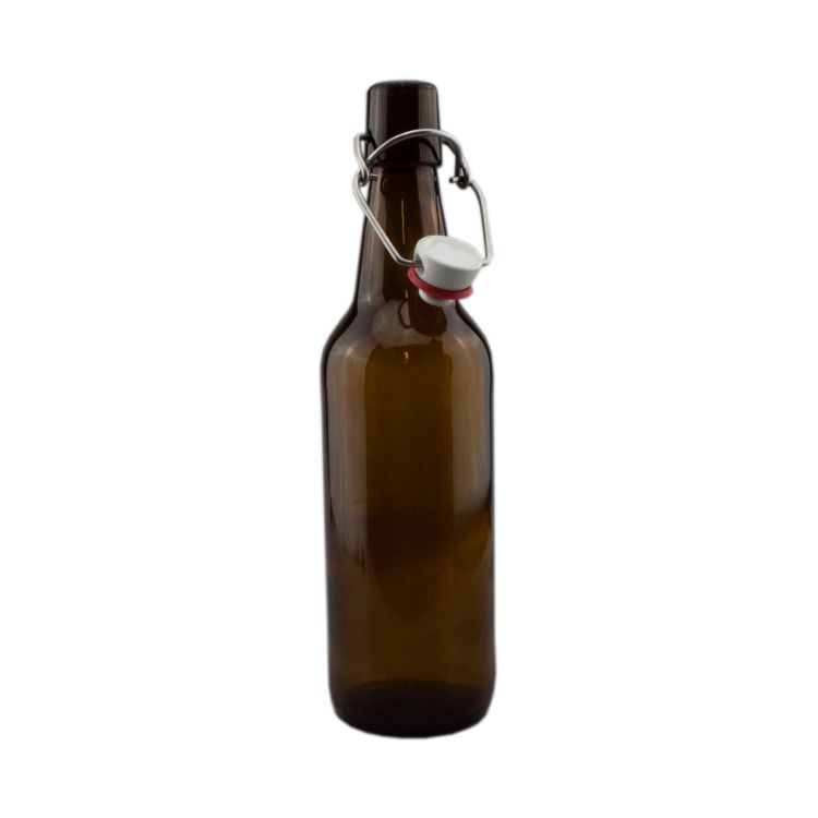 (image for) Amber Glass Beer Bottles Swing Top